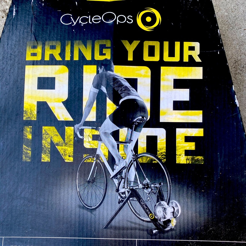 Saris Fluid² Trainer. Cycle Ops Bike trainer.